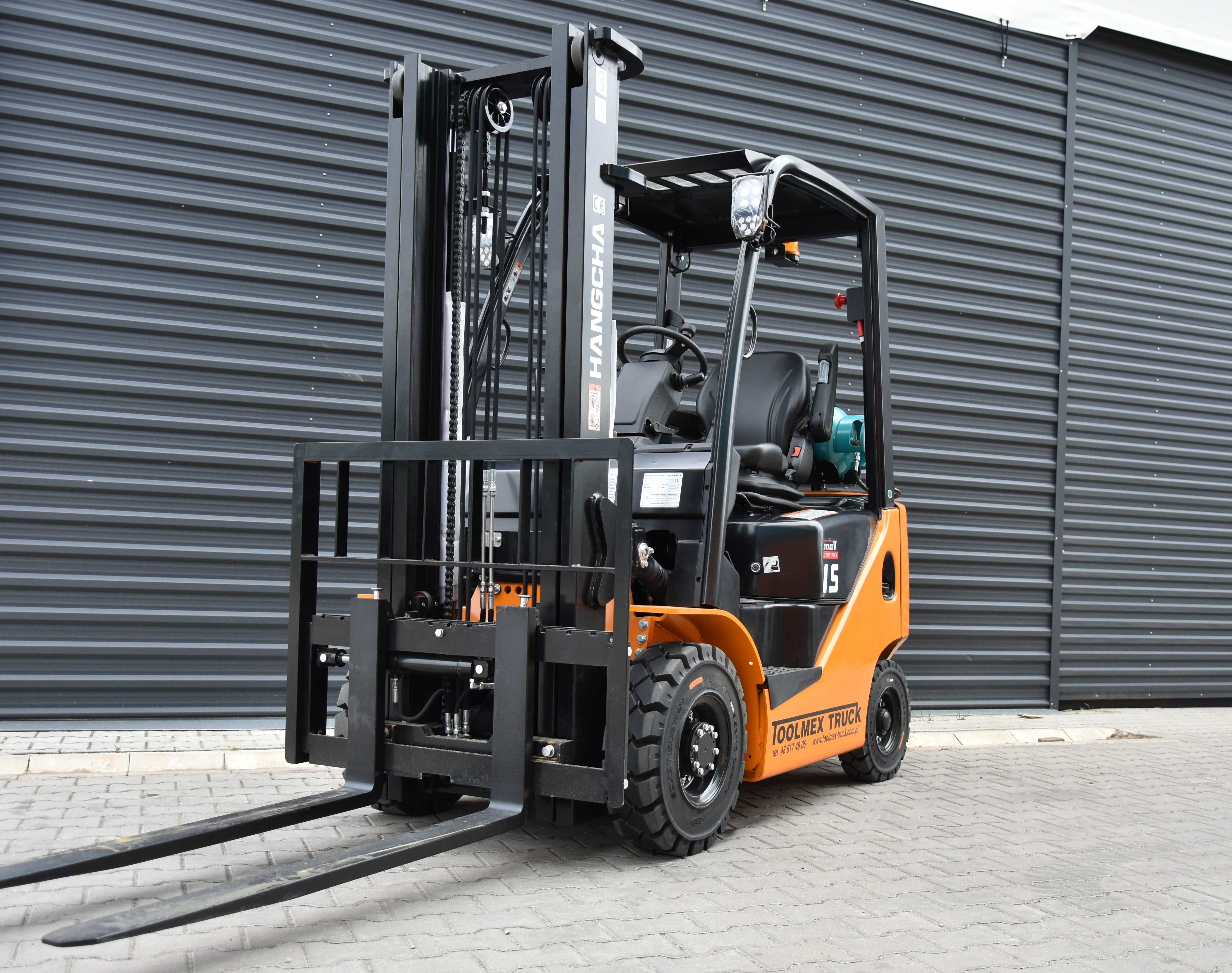 Nowy wózek widłowy gazowy LPG - 1500 kg - HANGCHA - rok 2025