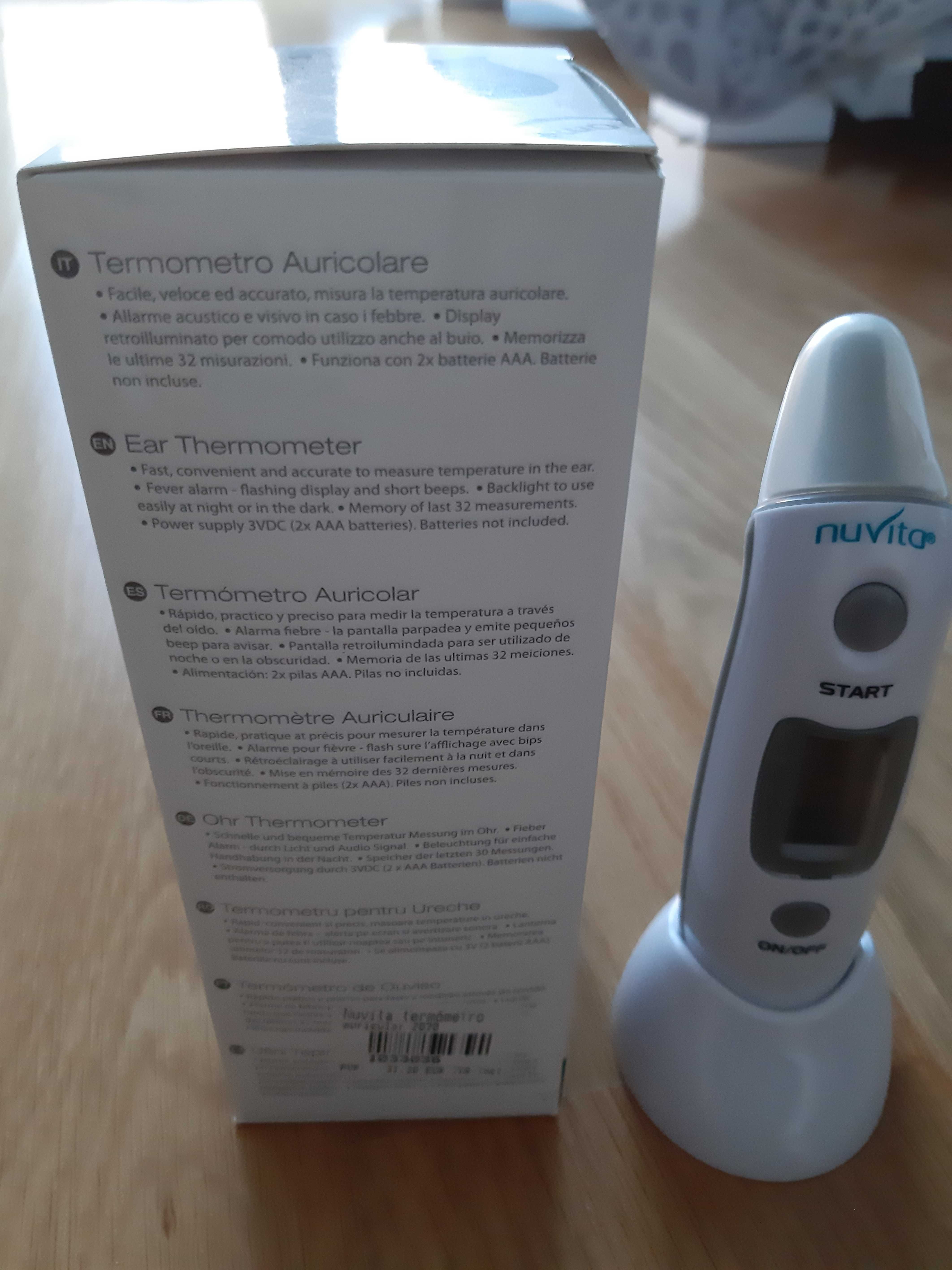 Termómetro de ouvido Nuvita - digital com suporte