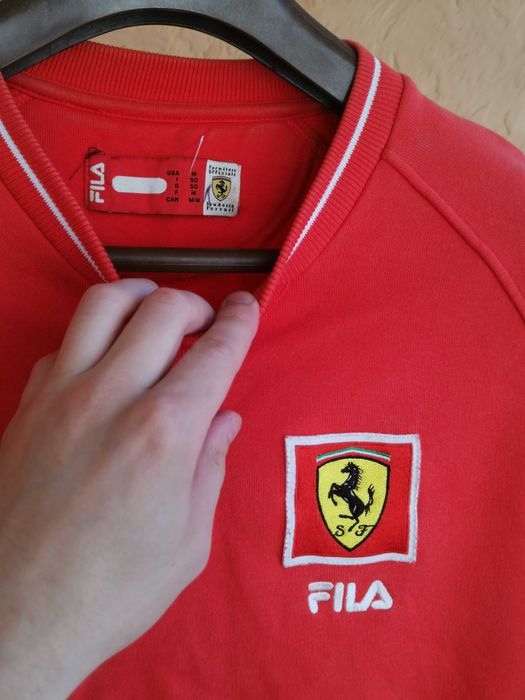 Свитшот Fila Ferrari Formula 1 red sweatshirt Vintage оригінал М розм
