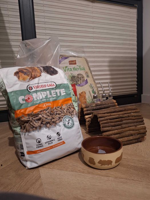 akcesoria - hamak, miska, poidełka, podkłady ŚWINKA MORSKA