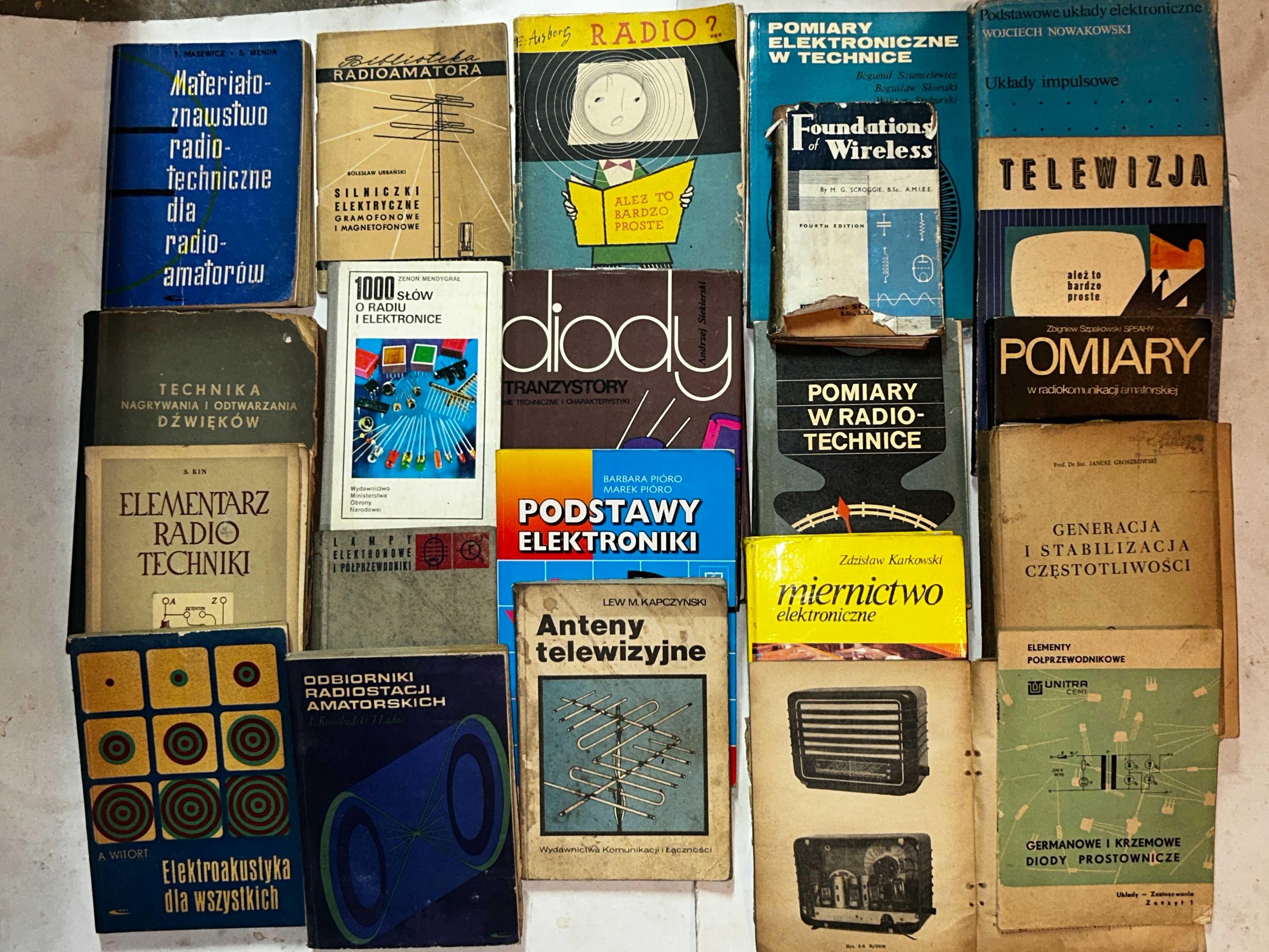 Książki ELEKTRONIKA Radio i inne...21 sztuk
