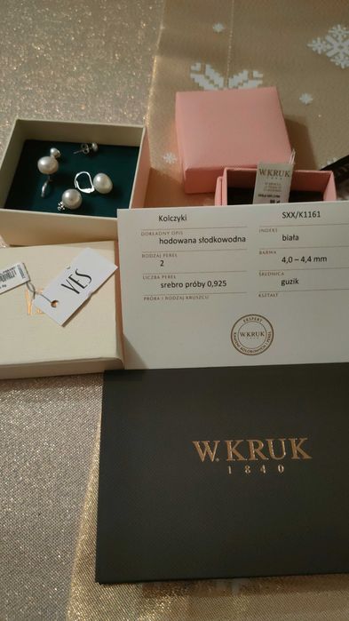 Nowy Komplet biżuterii - perły