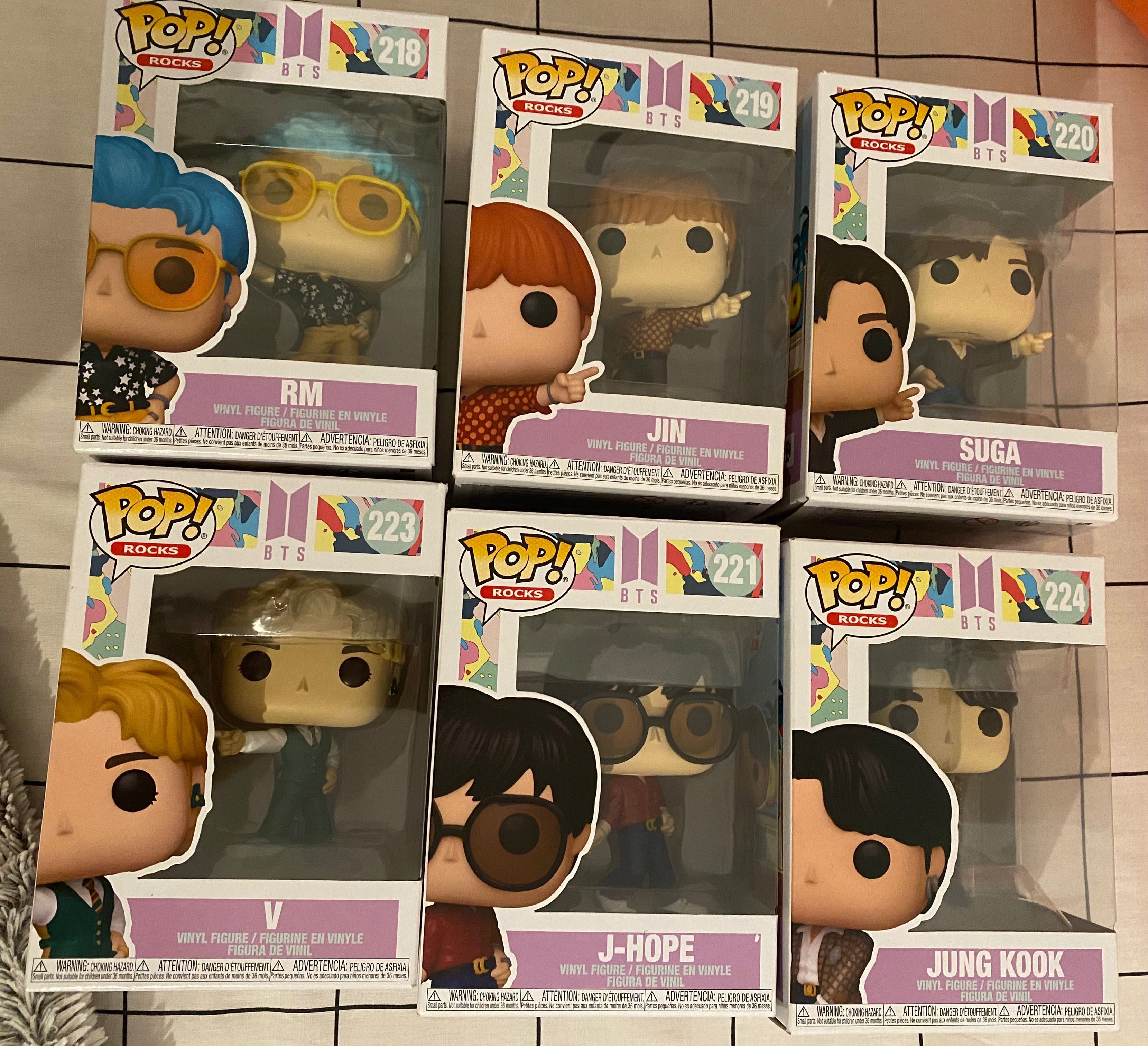 Vendo Funko Pops BTS J-Hope/Jin/RM Dynamite