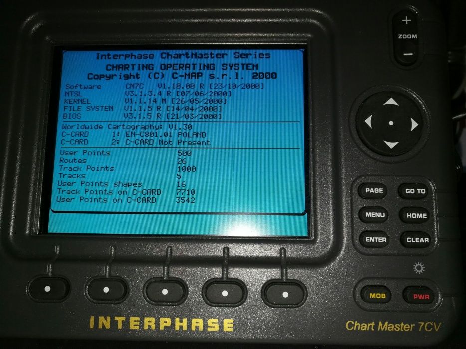 Interphase Chartplotter Master 7cv Gps mapa Bałtyk południowy