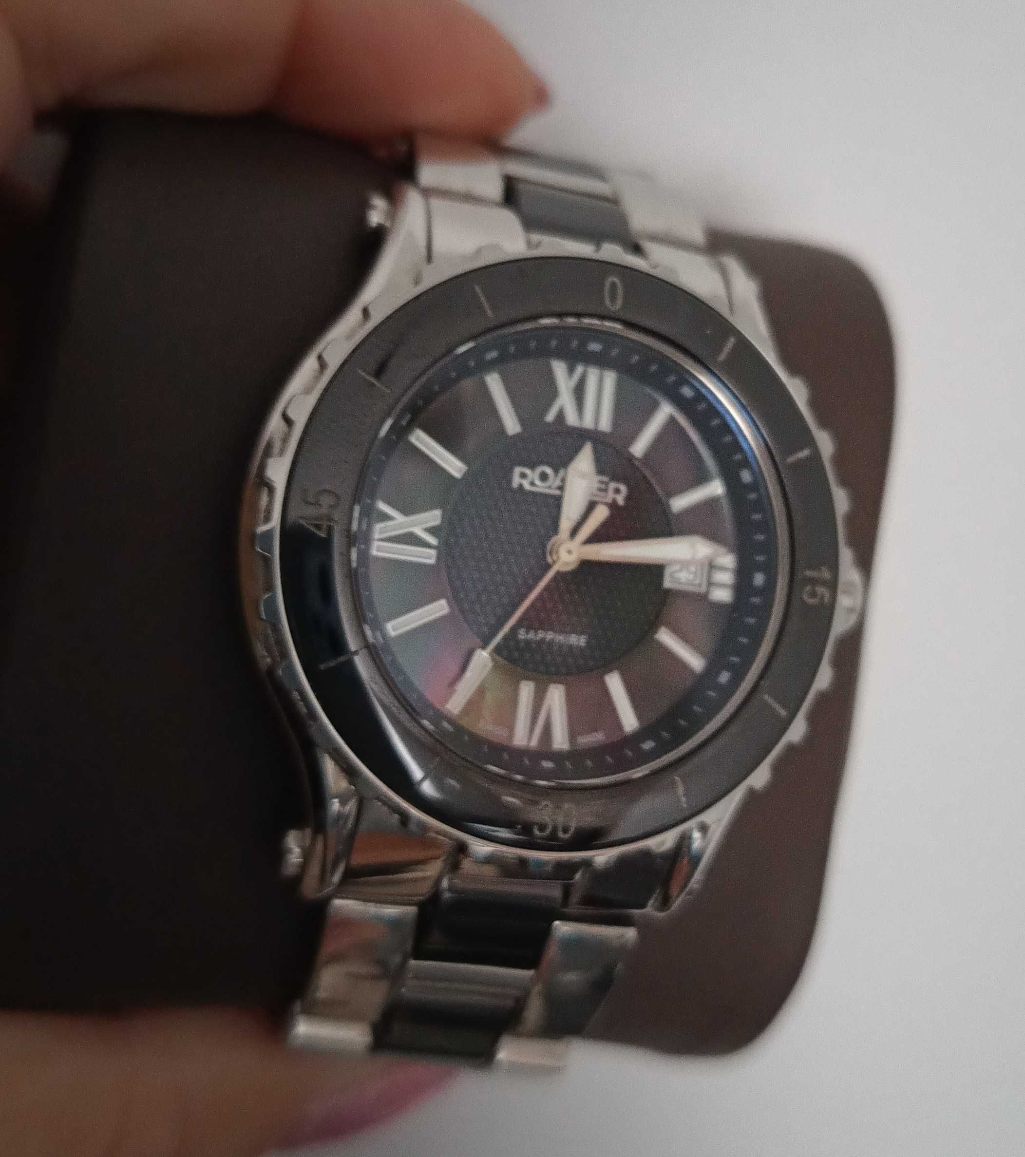 Roamer Ceraline,ceramika,szafir, szwajcarski mechanizm,masa perłowa