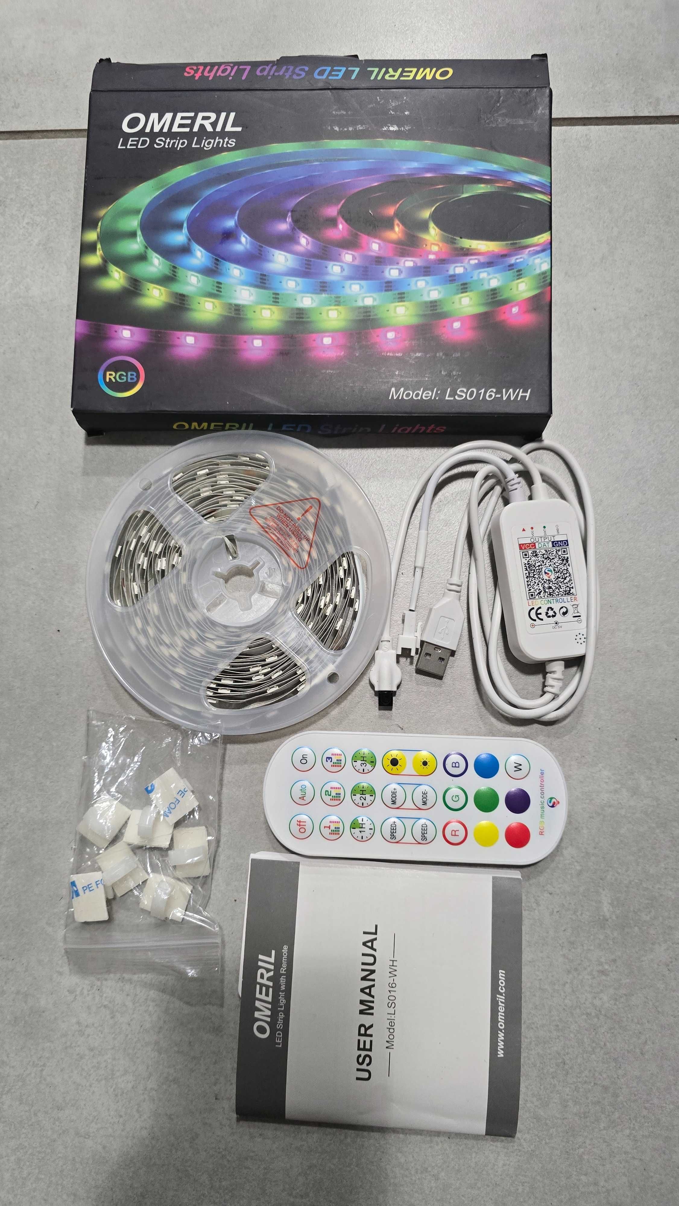 OMERIL Taśma LED RGB BT z Pilotem 6M Muzyczna