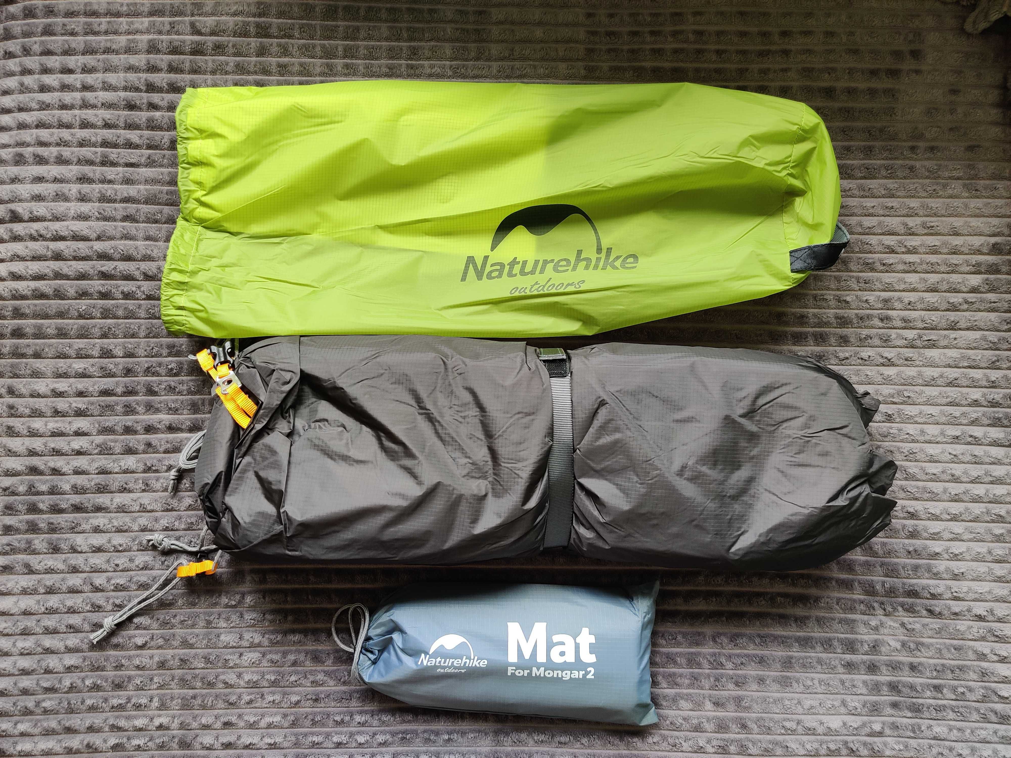 Namiot Naturehike Mongar 2, 20D, 2-osobowy, jasno zielony, nowy