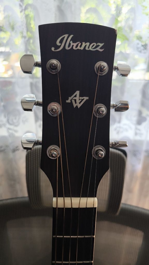 Gitara akustyczna Ibanez AW65-LG kit nowe struny zestaw do nauki