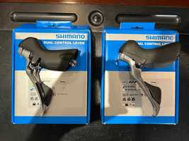 SREBRNE Klamkomanetki Shimano ST-R7000 komplet