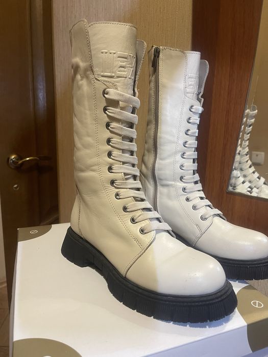 Ботинки зимние кожанные