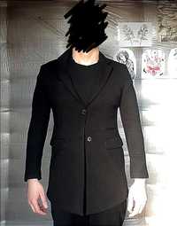 Продам элегантное мужское черное пальто, размер М