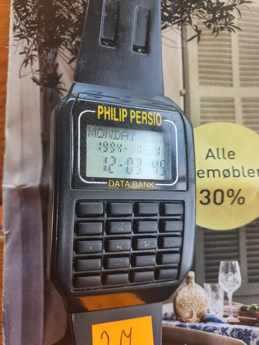 Zegarek męski z kalkulatorem-PHILIP PERSIO.