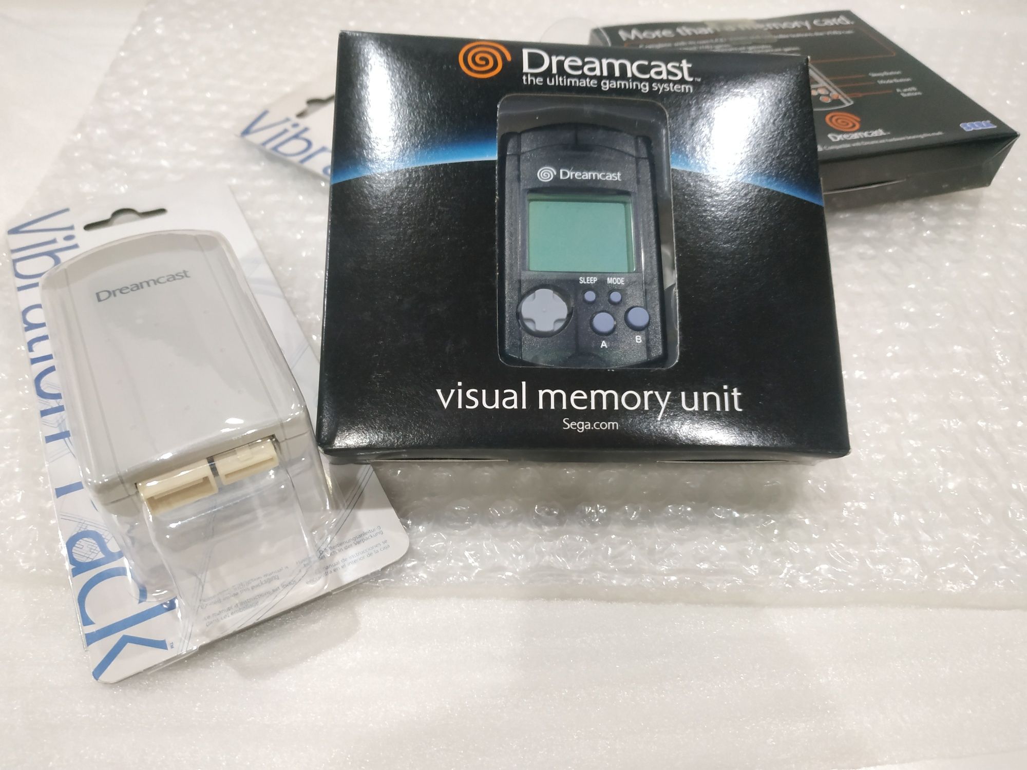 Sega Dreamcast Cartão Memória Preto VMU Original Novo