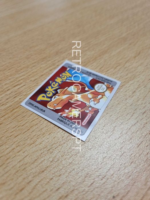 Label de reposição Pokémon Red EUR