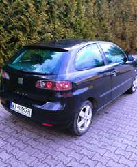 SEAT IBIZA 2006 1.4TDI 80KM Czarny Klimatyzacja El. szyby Alu felgi