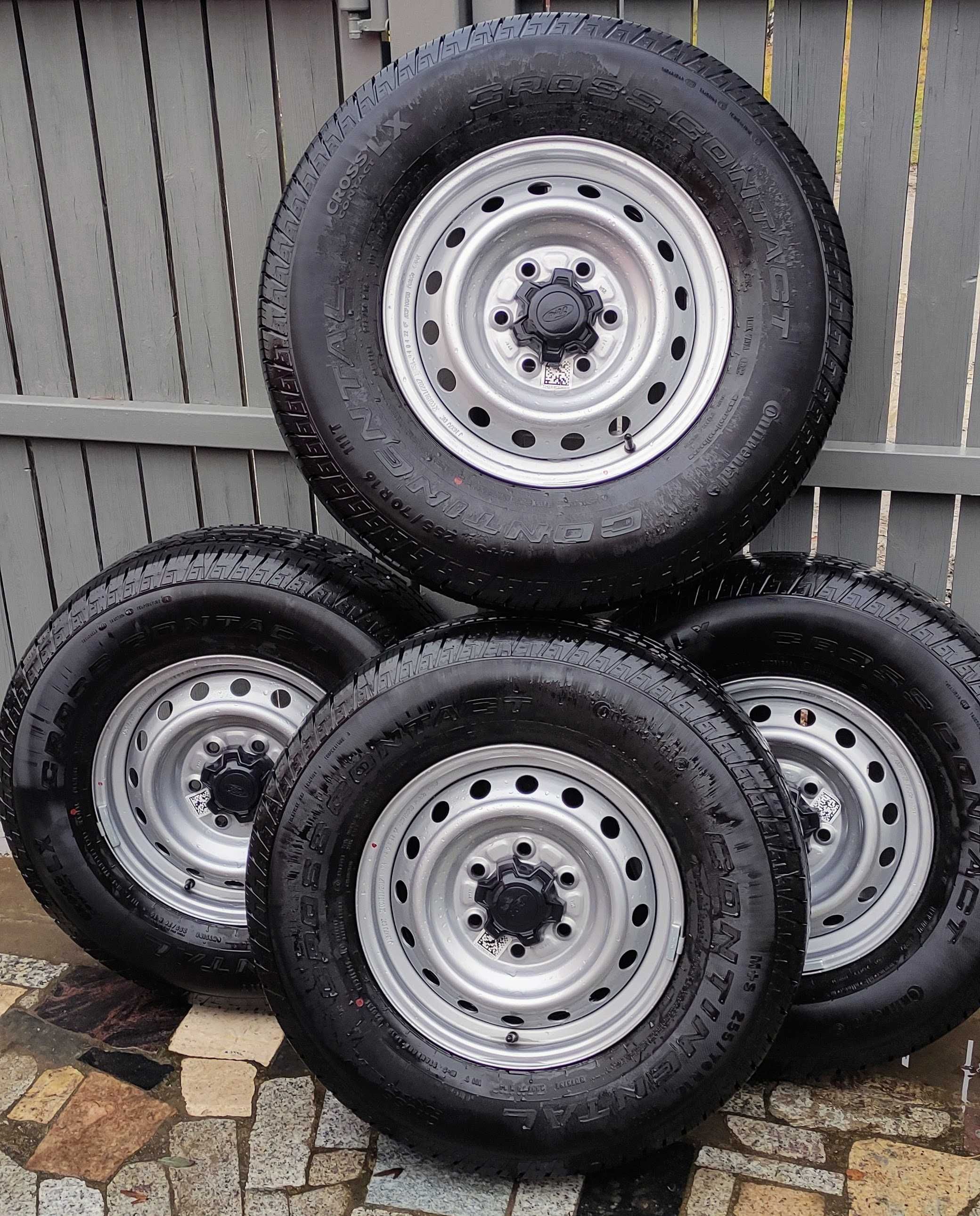 NOWE OPONY CONTI 255/70R16 na kołach FORD RANGER, gratis czujniki