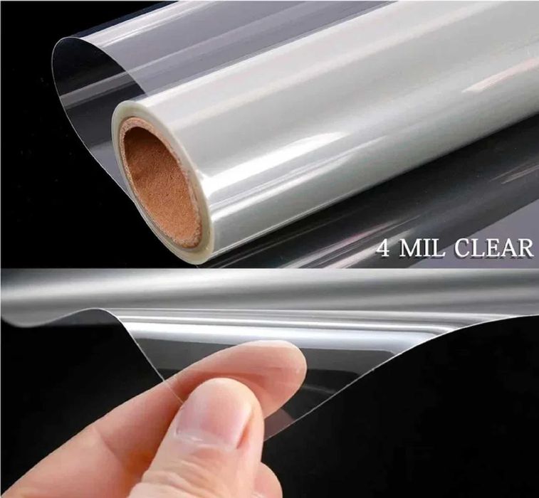 Nowa folia okienna / przezroczysta / samoprzylepna / 90x400cm !163!