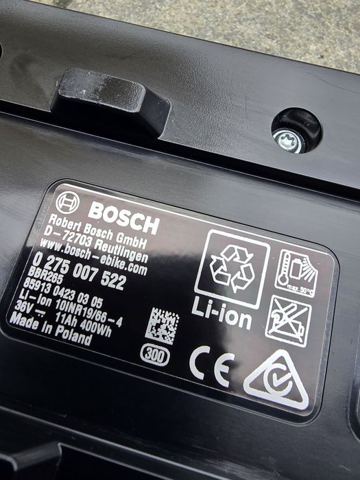 Bateria Akumulator BOSCH POWERPACK 400wh na bagażnik 71 cykli 91% spr