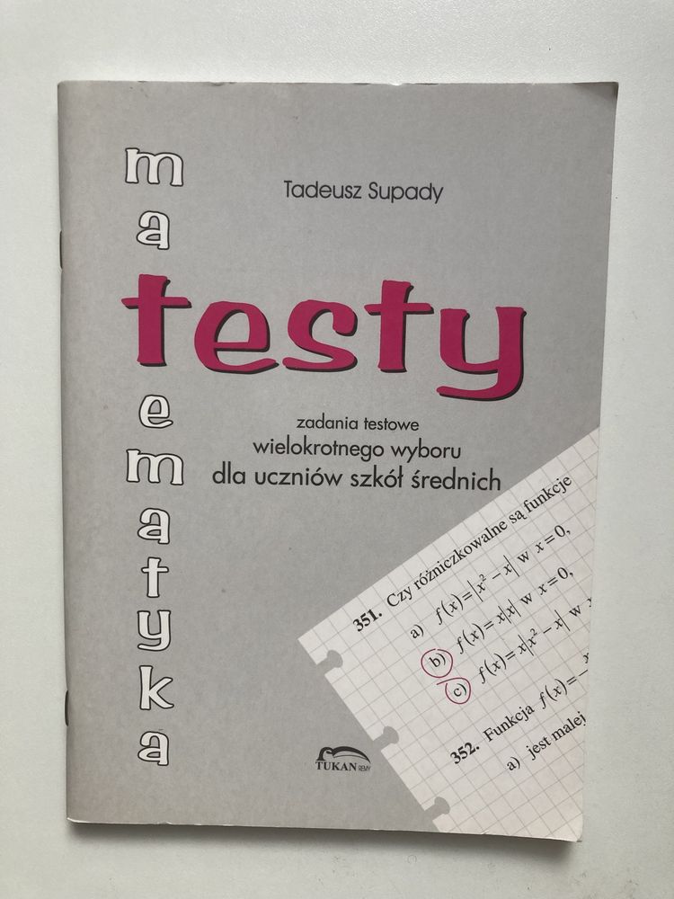 Matematyka - testy wielokrotnego wyboru / LO