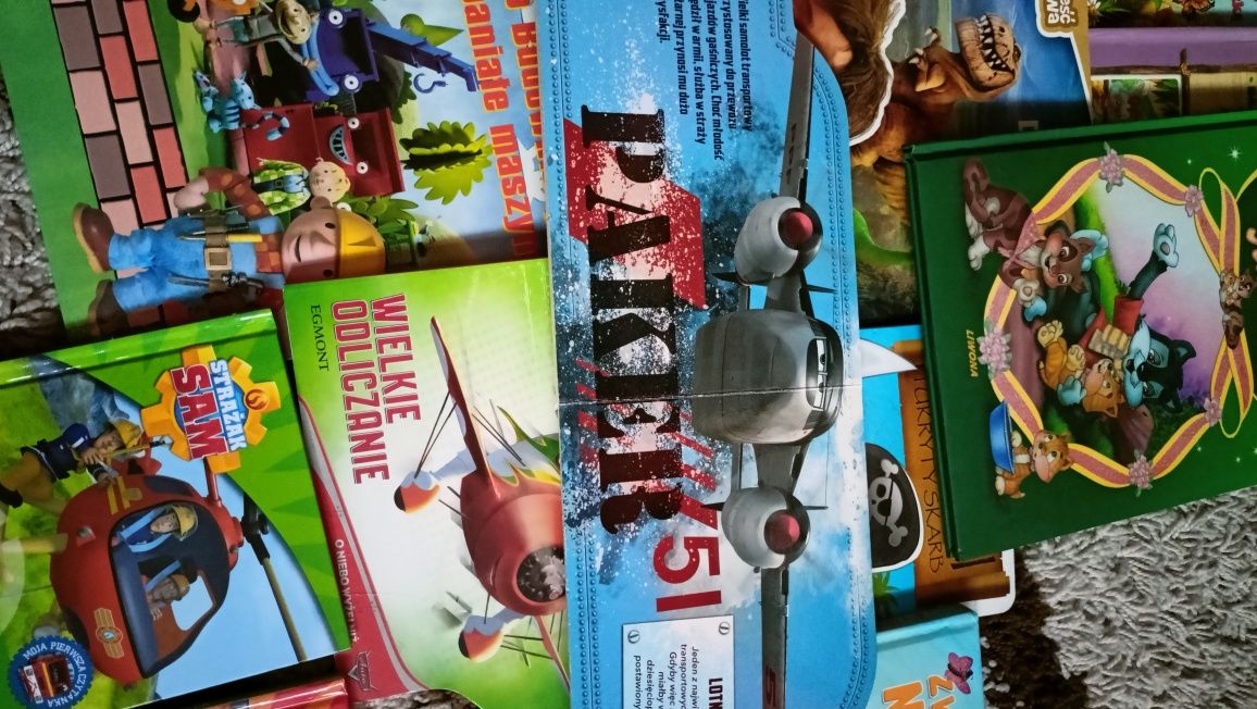 Książki psi patrol, świnka Peppa, bob budowniczy samoloty strażak Sam
