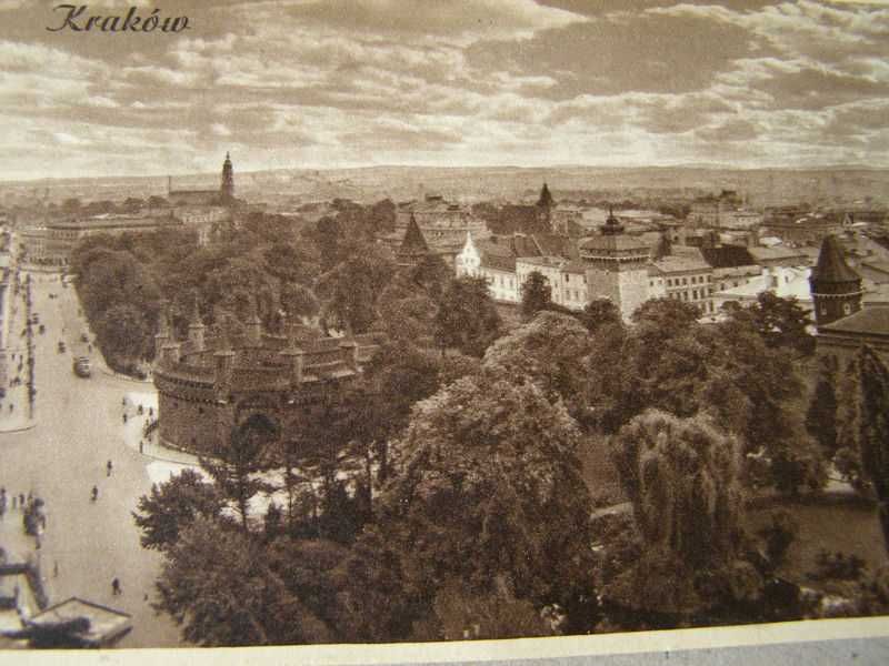 St. Mucha ; Kraków - Panorama , podpisana