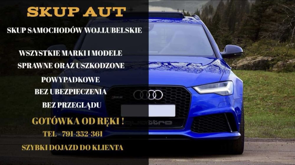 Skup samochodów skup aut wszystkie marki NAJLEPSZE CENY