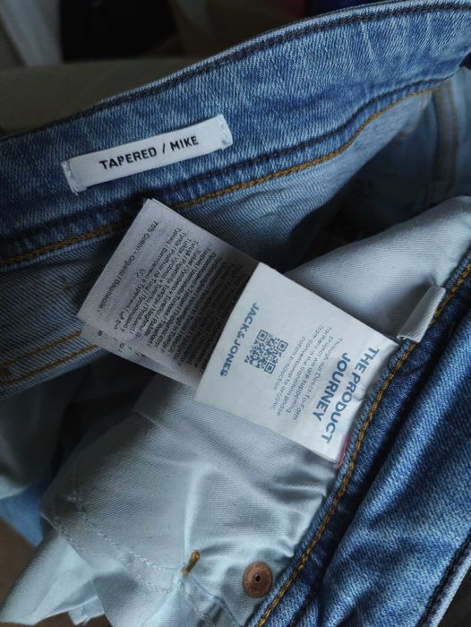 Джинсы Jack&jones Mike jeans Дания w38 stretch blue.