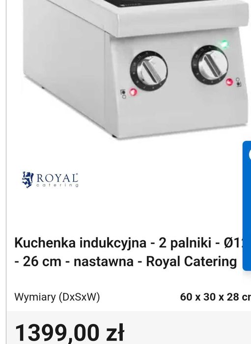 Kuchenka indukcja gastronomiczna