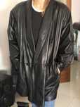 Casaco pele classico preto