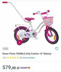 Rower Prime TWINKLE Girly Fashion 14" Różowy