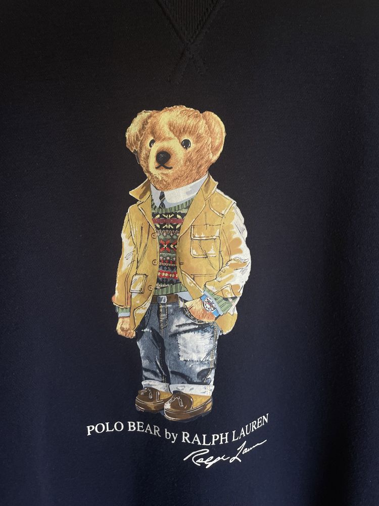 РЕДКИЙ! Polo Bear Ralph Lauren 100% ОРИГИНАЛ! Кофта свитер мужской
