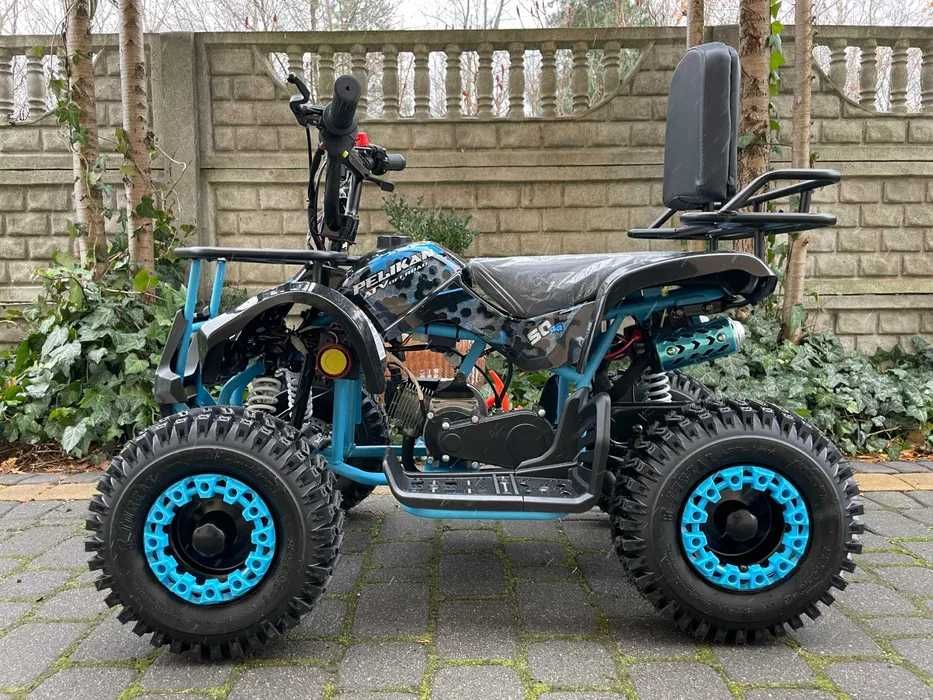 MINI QUAD 50cc DLA DZIECI Pelikan Torino | Regulacja prędkości Oparcie