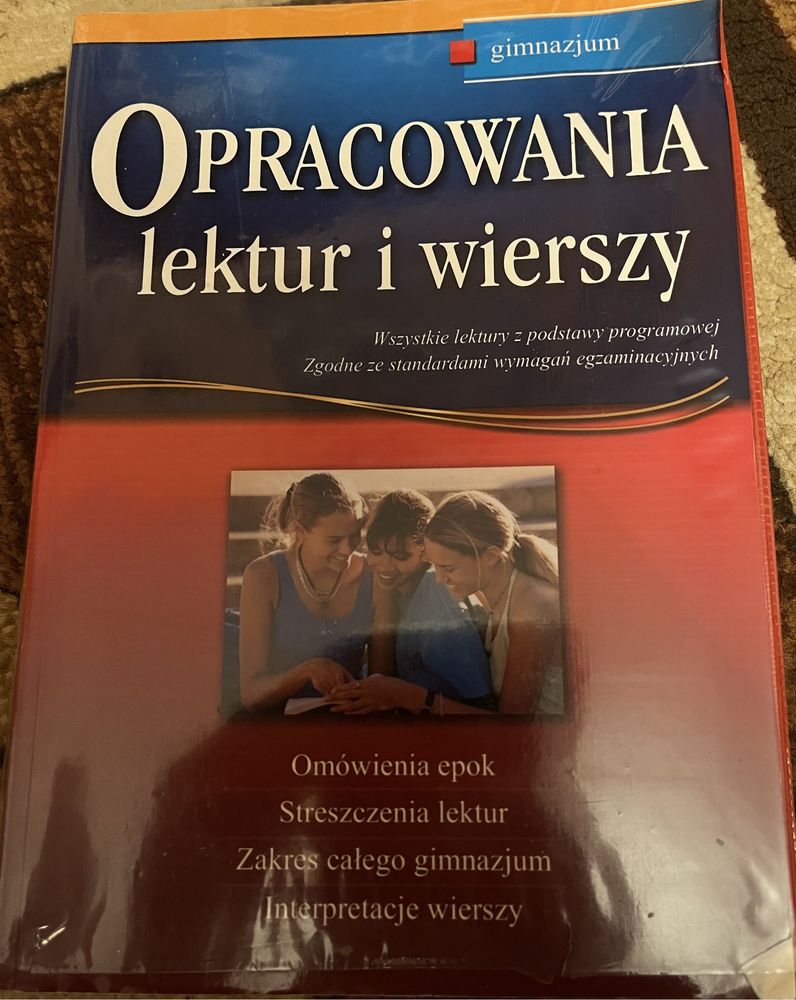 Opracowania lektur i wierszy Gimnazjum i Szkoła Podstawowa