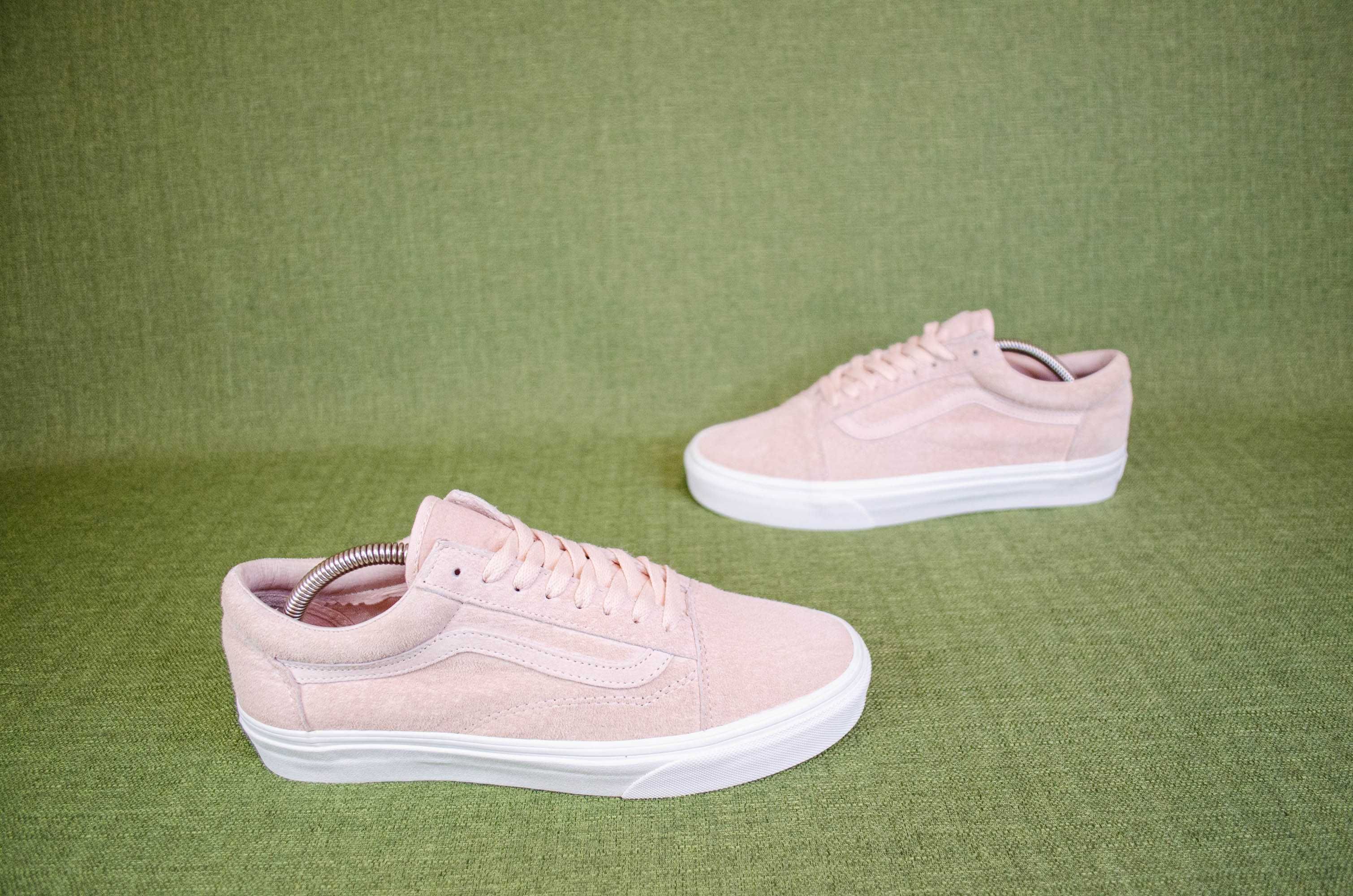 Vans Old Skool Розовые Кожаные Кеды Оригинал! Размер 40 26 см