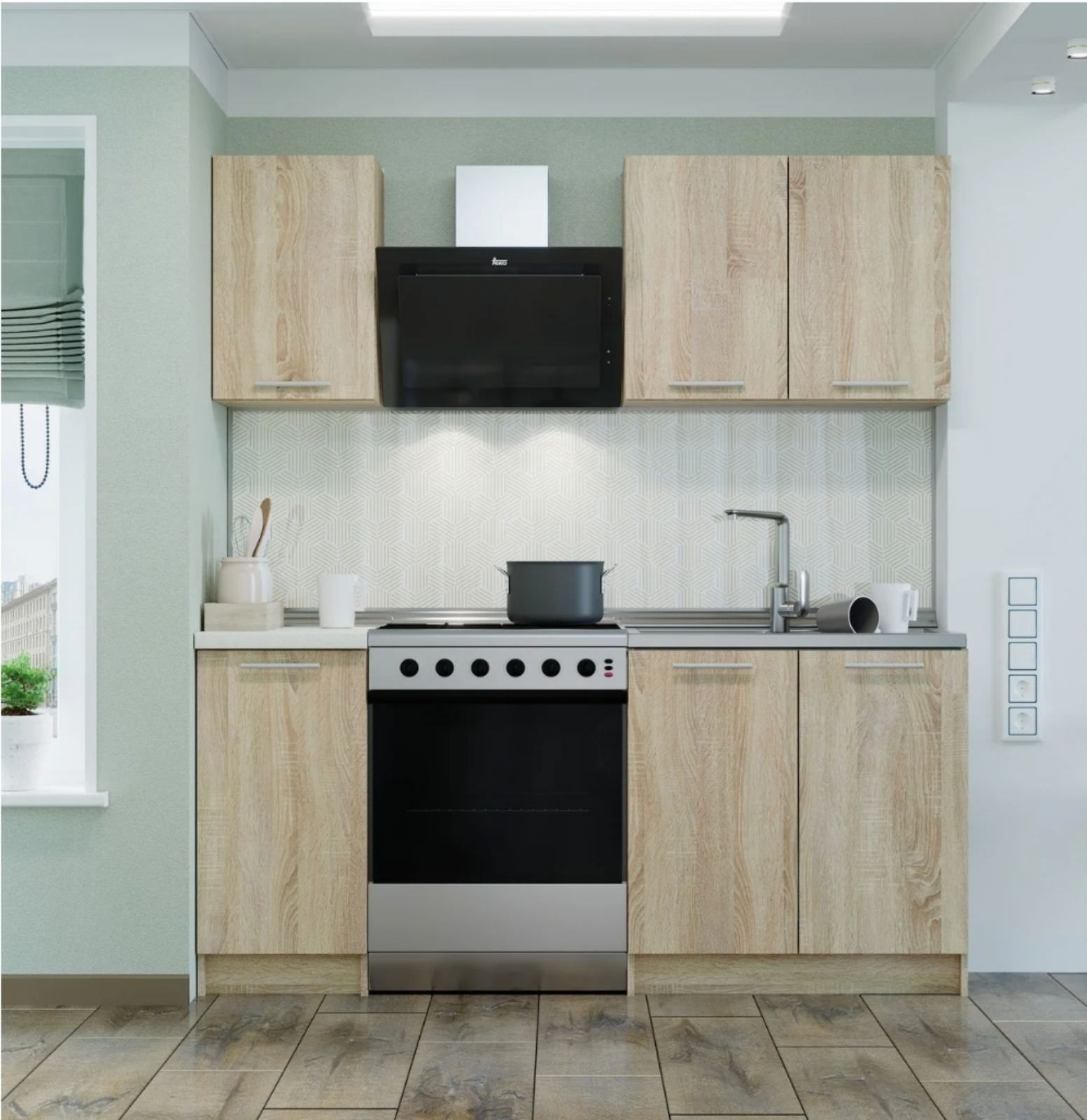 Новая кухня кухонный гарнитур мебель для кухни ящики для посуды мойка