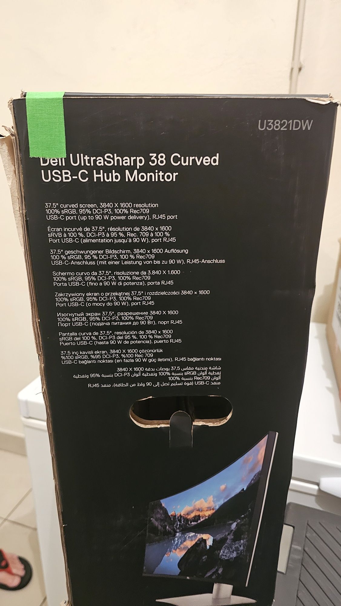 Dell UltraSharp 38 Curvo USB-C Hub Monitor - U3821DW