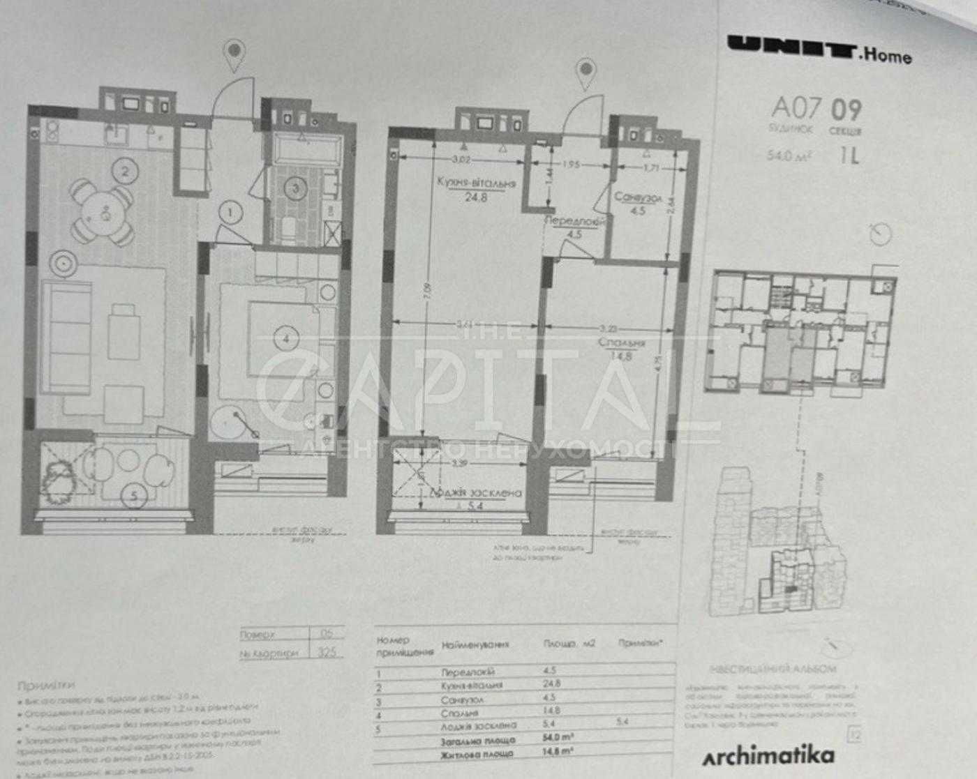 2 кімн. квартира 55.2 м2, ЖК UNIT.Home, Шевченківський р-н