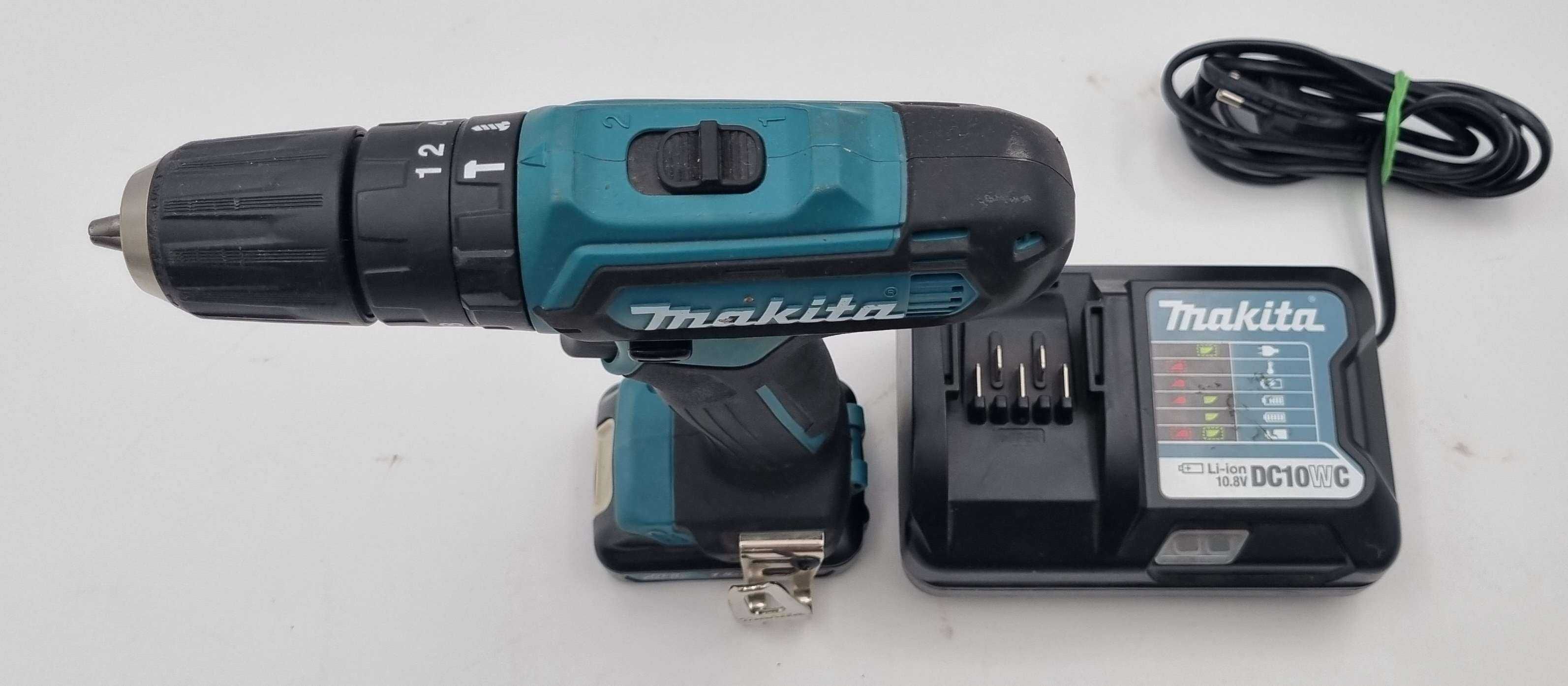 Wkrętarka Akumulatorowa Makita HP331D + Ładowarka DC10WC