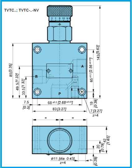 Regulator przepływu TVTC-50-NV-1/2"-3/4" POCLAIN HYDRAULIC