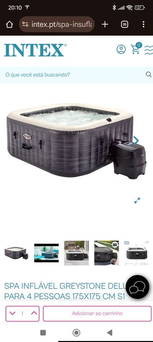 Spa Intex 4 pessoas tratamento a sal