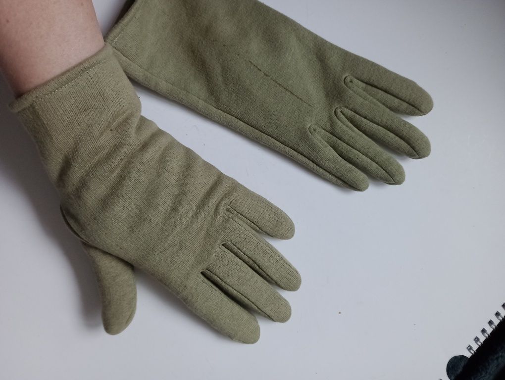 Rękawiczki ciepłe oliwkowe