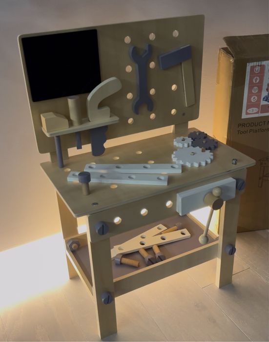 Деревʼяний верстат / інструменти дитячі / ігровий набір