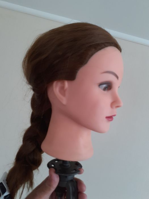 Тренировочная голова манекен учебная болванка для причёсок парекмахеру