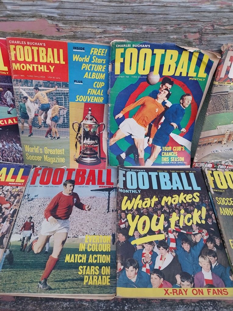 Revistas antigas de futebol