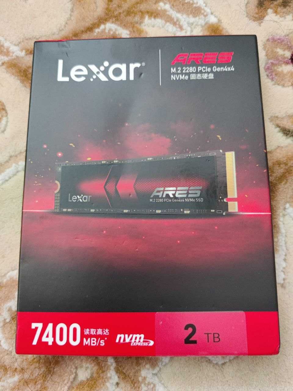 SSD M.2 2280 NVMe Lexar Ares 1 Tb и 2 Tb PCIe 4.0x4 7400/6500 Mb/s