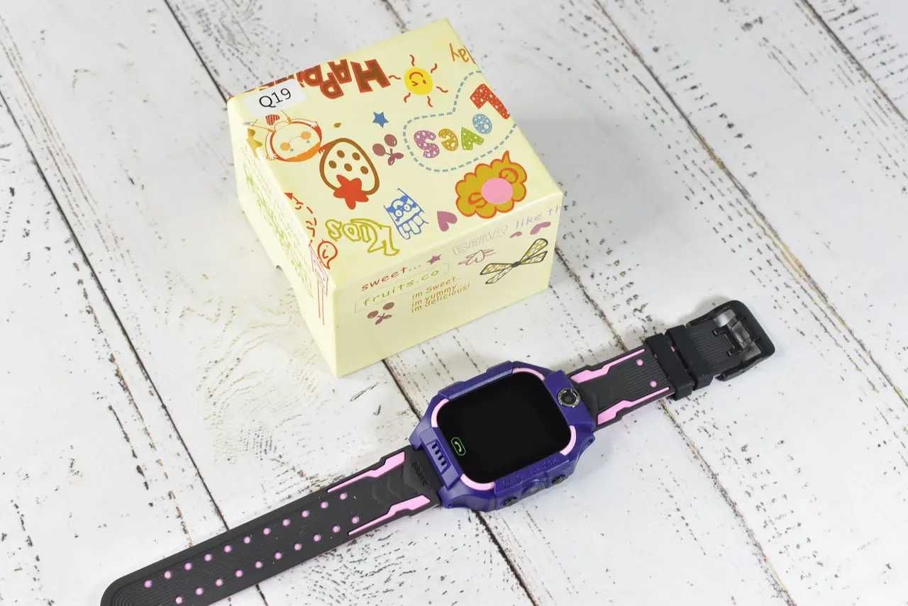 Дитячий Смарт Годинник Baby watch q19 gps трекер Рожевий