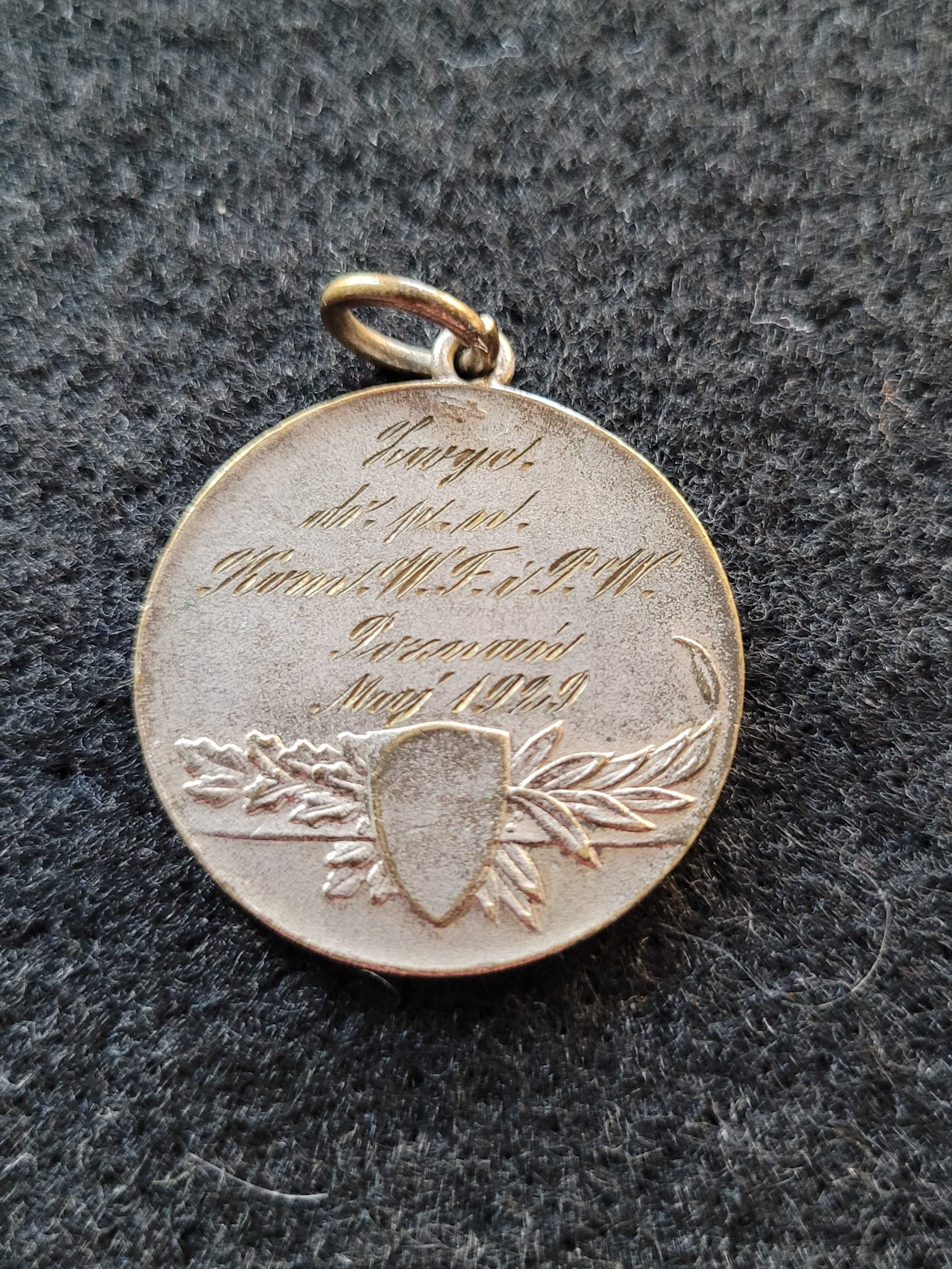 Przedwojenny medal sportowy II RP Lech Warta Poznań