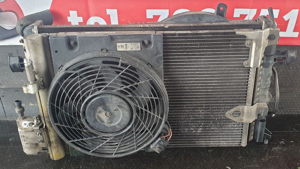 CHŁODNICA WODY KLIMATYZACJI WENTYLATOR OPEL ASTRA II 1.6 AUTOMAT