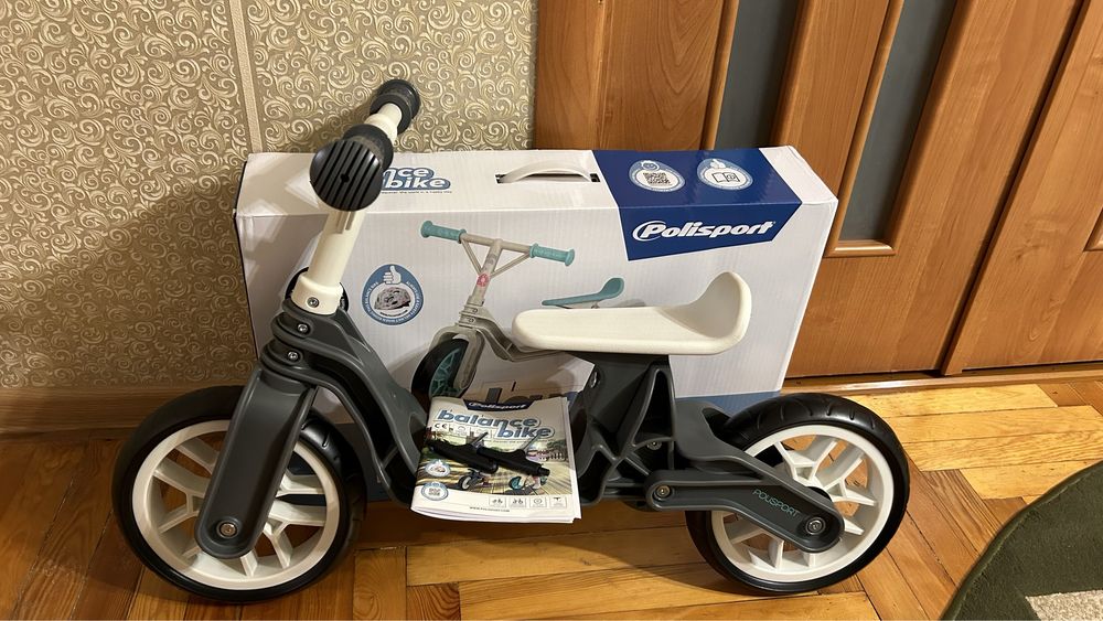 Велобег Bobike Balance bike Рolisport grey/cream