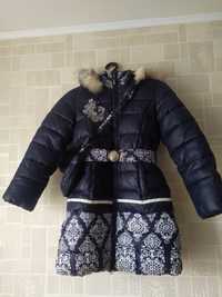 Зимове пальто пуховик куртка 146 см